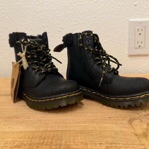 Dr. Martens Gray and Black Boots